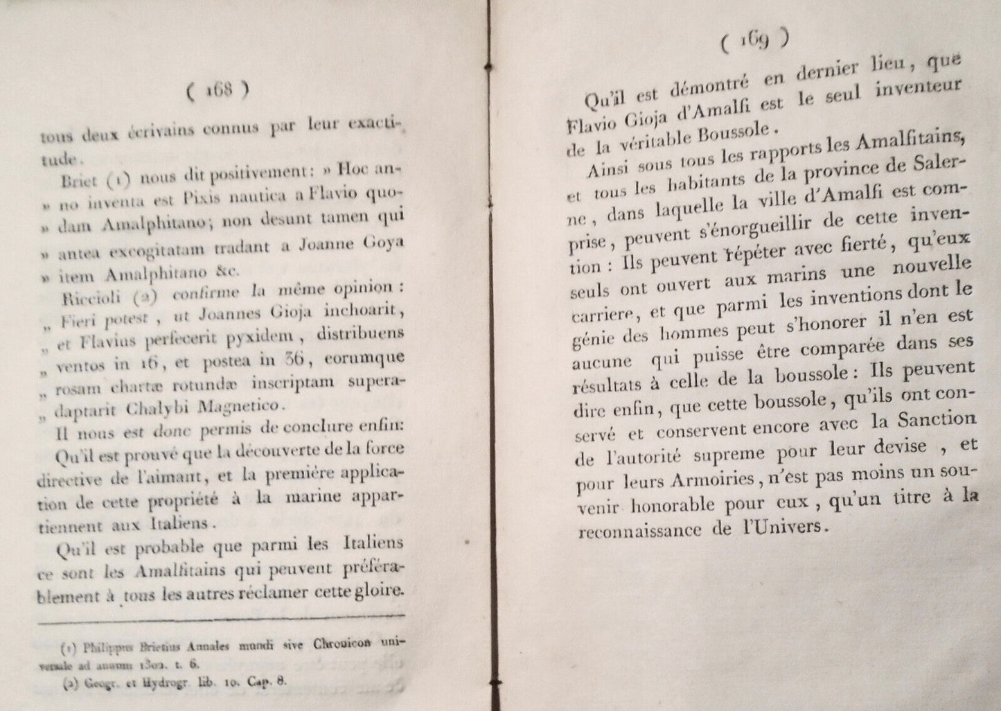 1808 [Compasses] De l'Invention de la boussole nautique, by Flaminius Venanson.