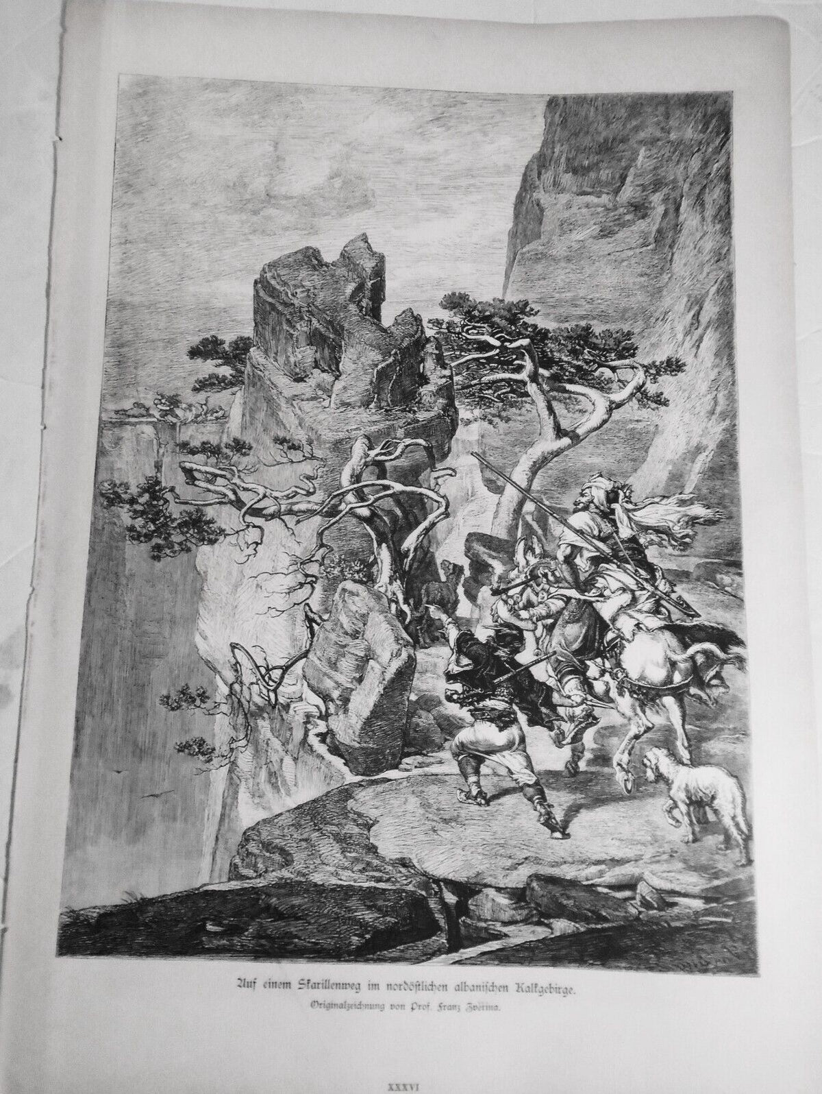 Auf einem Skarillenweg im Nordöstlichen Albanischen Kalkgebirge -F  Sverina 1882