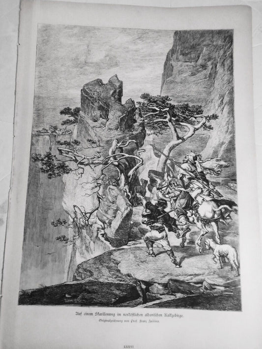 Auf einem Skarillenweg im Nordöstlichen Albanischen Kalkgebirge -F  Sverina 1882