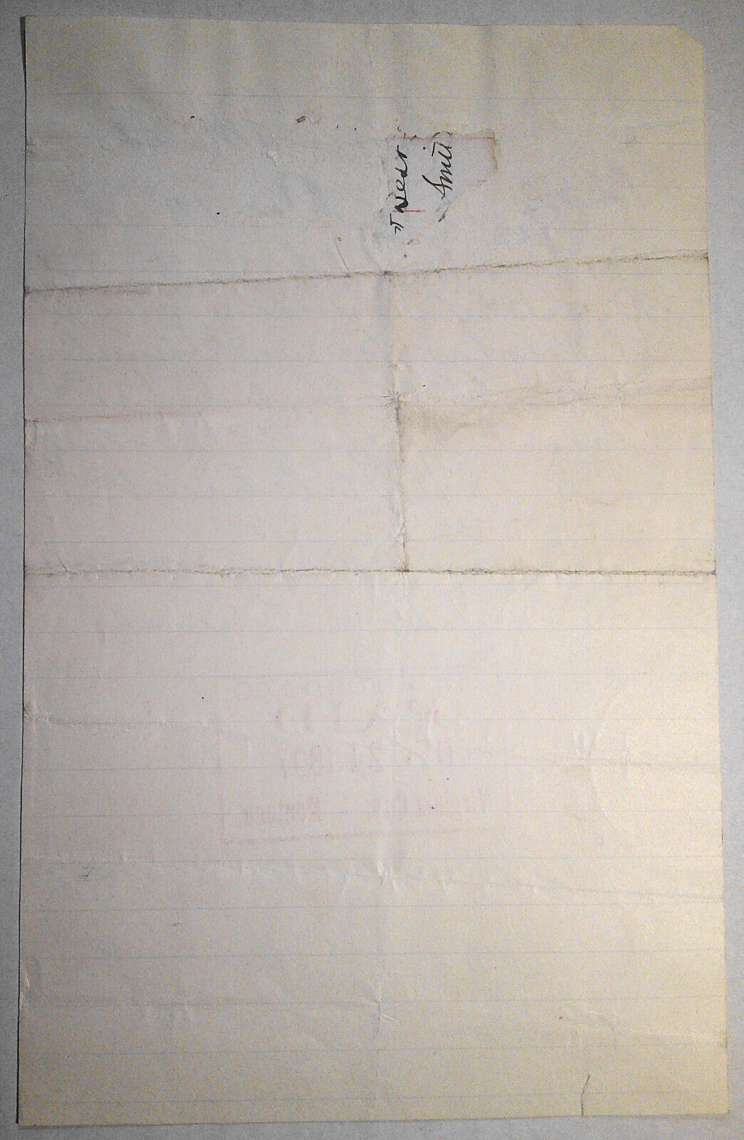 1897 Receipt from S. R. Buford & Co., Virginia City, to Thomas Kennedy for labor