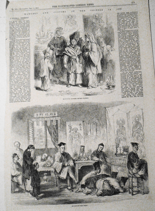 Manners And Customs Of The Chinese in 1859 : Mourning Dresses ...