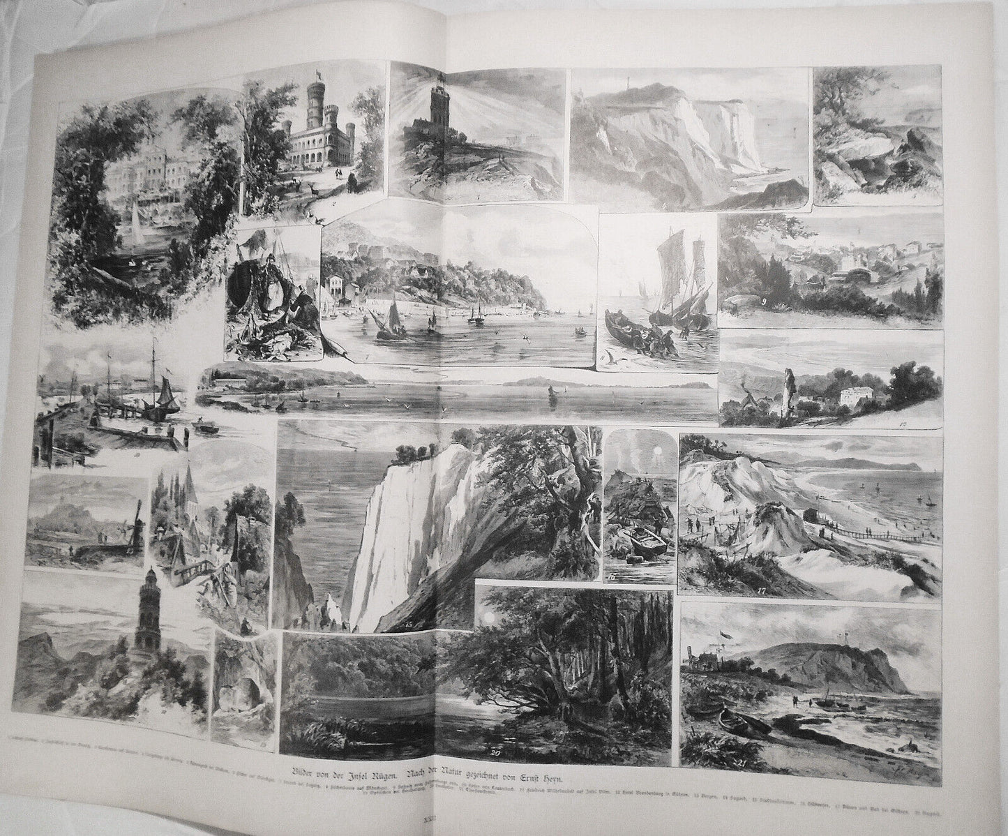 Bilder von der Insel, von Ernst Heyn  - 1884 -  22 x 16 inches - Original print