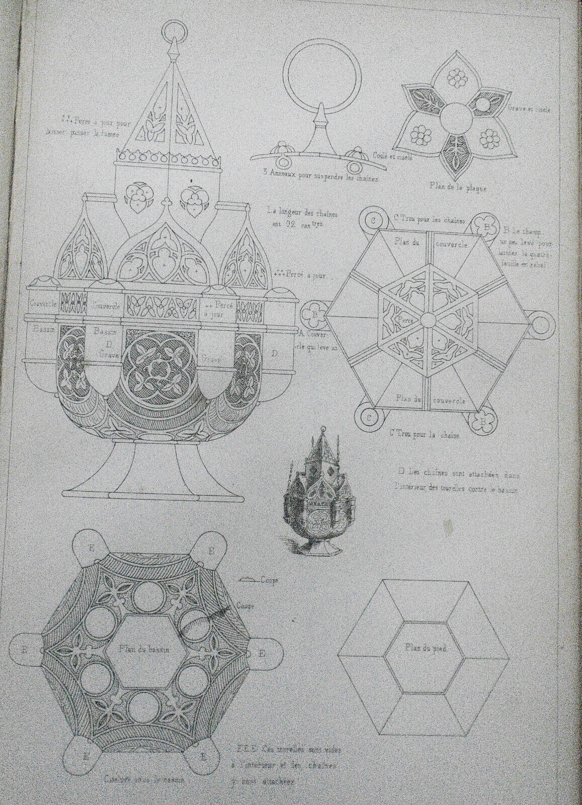 1852 Orfèvrerie et ouvrages en métal du moyen-age, by T. H. King First edition