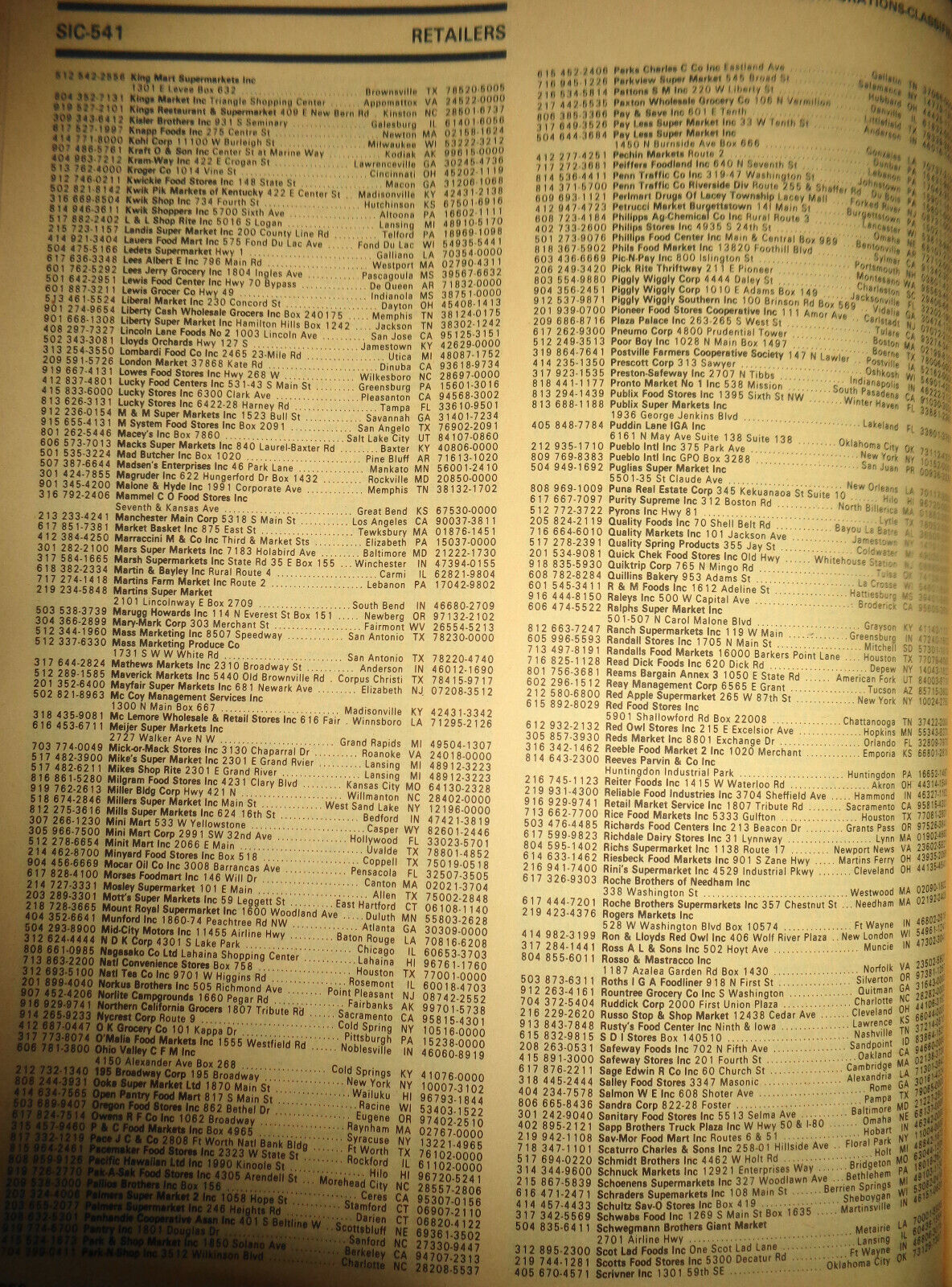 The National directory of addresses and telephone numbers 1986 Edition