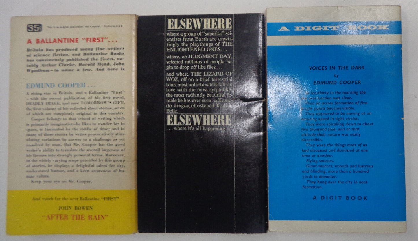 Edmund Cooper : Tomorrrow's Gift, Voices in the Dark, News from Elsewhere