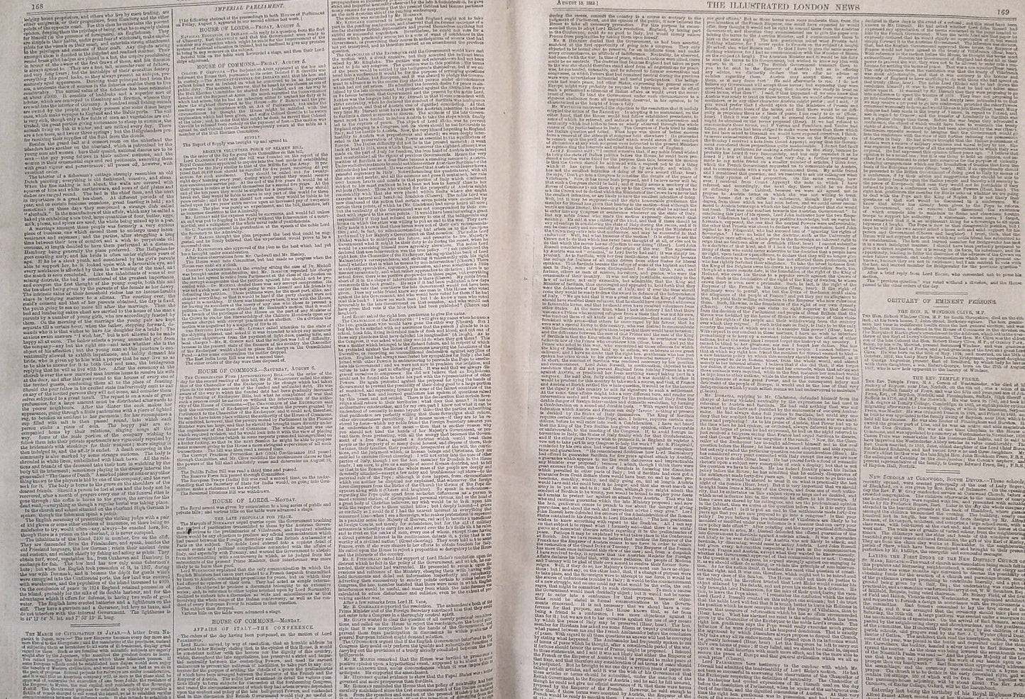 Illustrated London News, August 13, 1859. Sovereignty of the Seas; Great Eastern