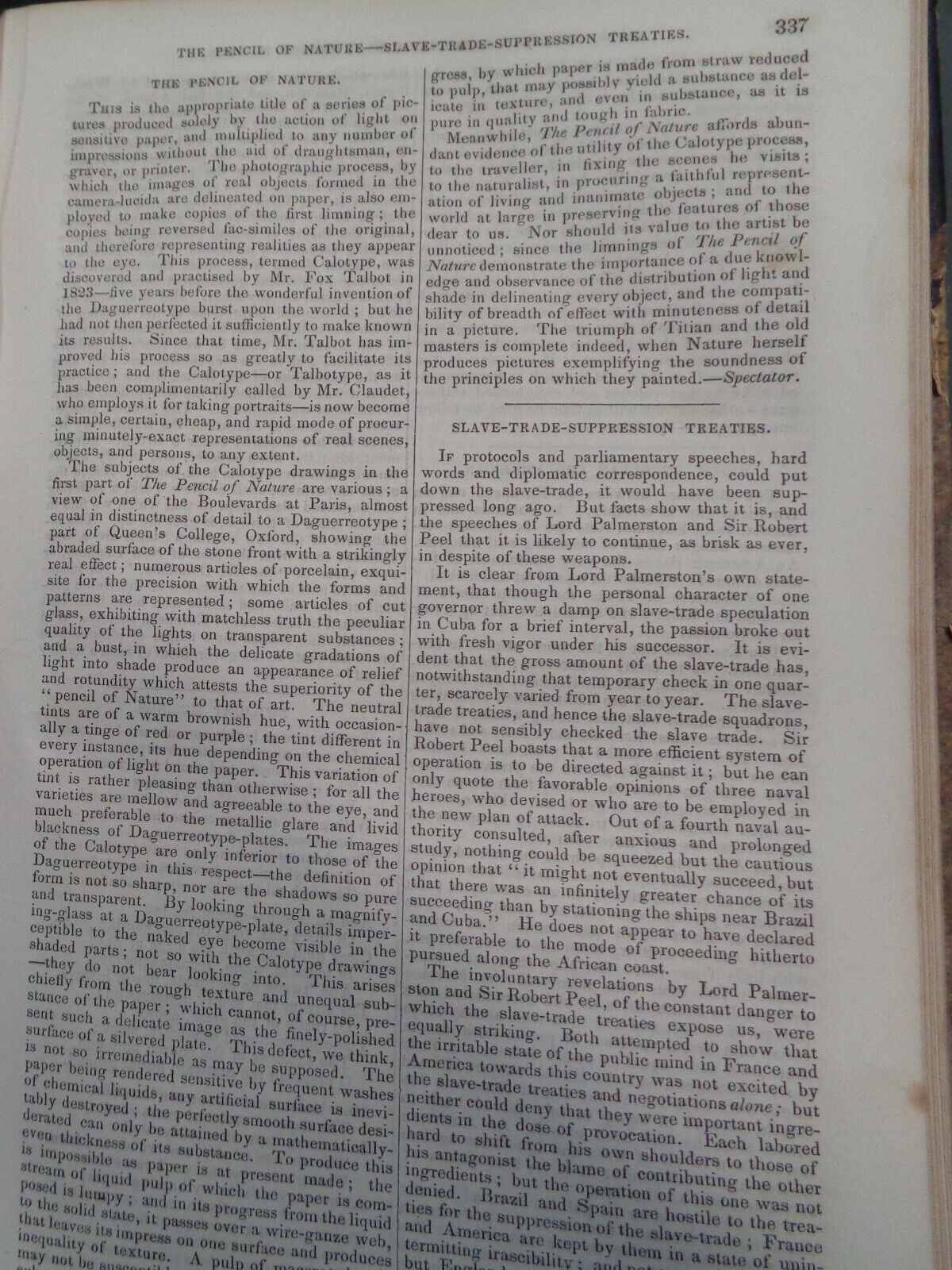 LITTELL'S LIVING AGE, Vol. II : from 10 august to 26 october, 1844. Bound volume