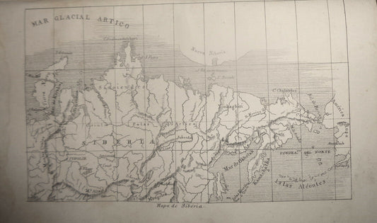 1840 Map Of Siberia - Chopin : Rusia - El universo pintoresco, ó historia y desc