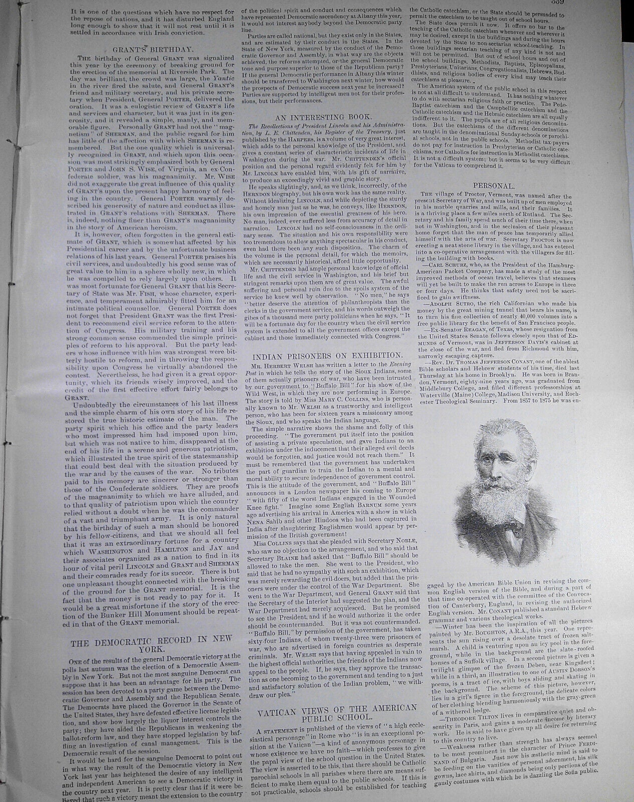 Harper's Weekly May 9, 1891. The Horse from ranch to market; Carnegie Hall; etc
