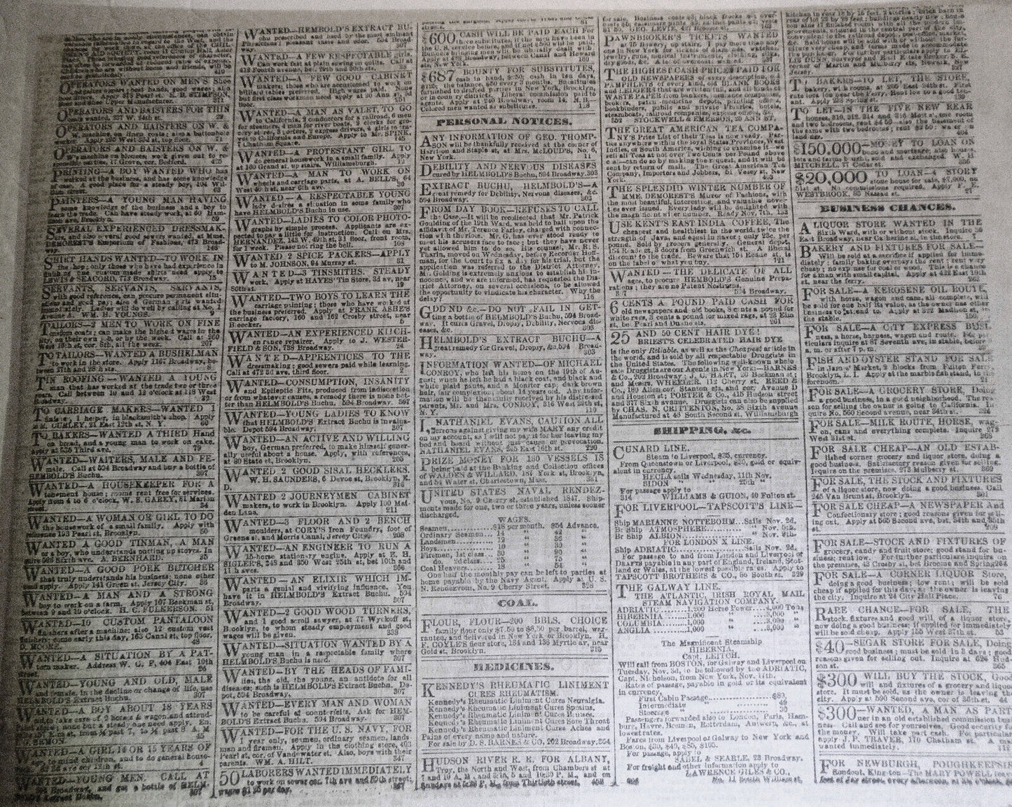 The New York Sun, October 30, 1863 - Civil War news from Tennessee, Virginia etc