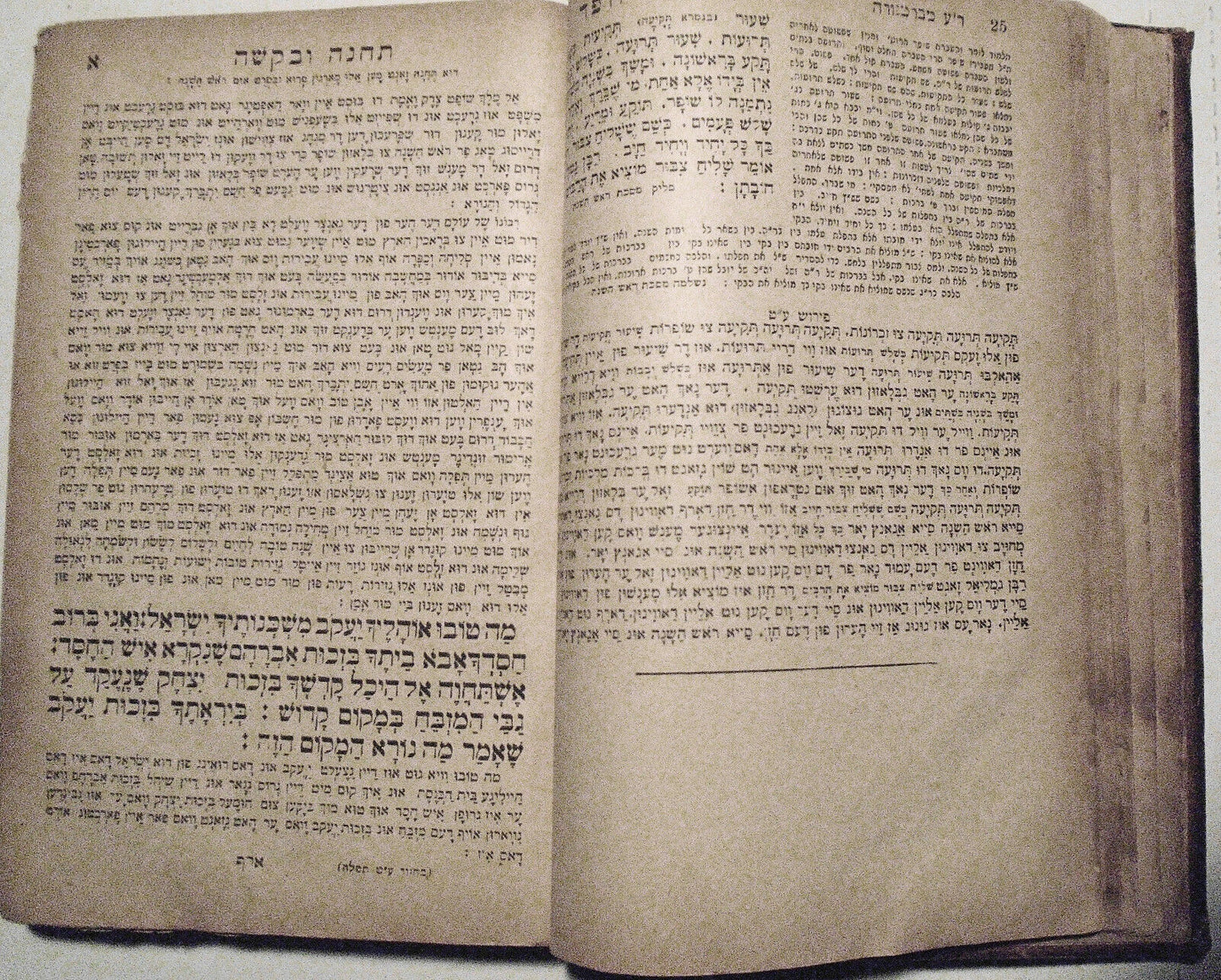 1903 Machsor [Hebrew / Yiddish Prayer Book] - David Balaban