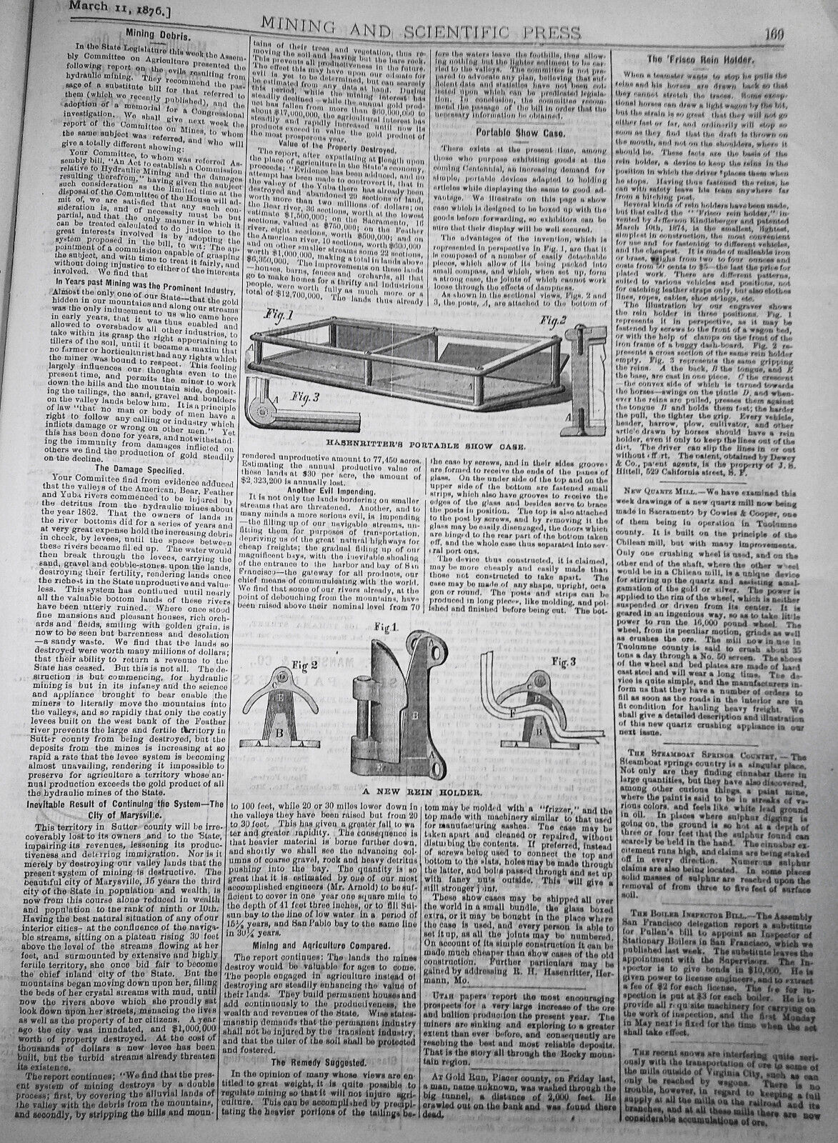 Mining and Scientific Press, March 11, 1876. Ballooning; Photo-lithography, etc