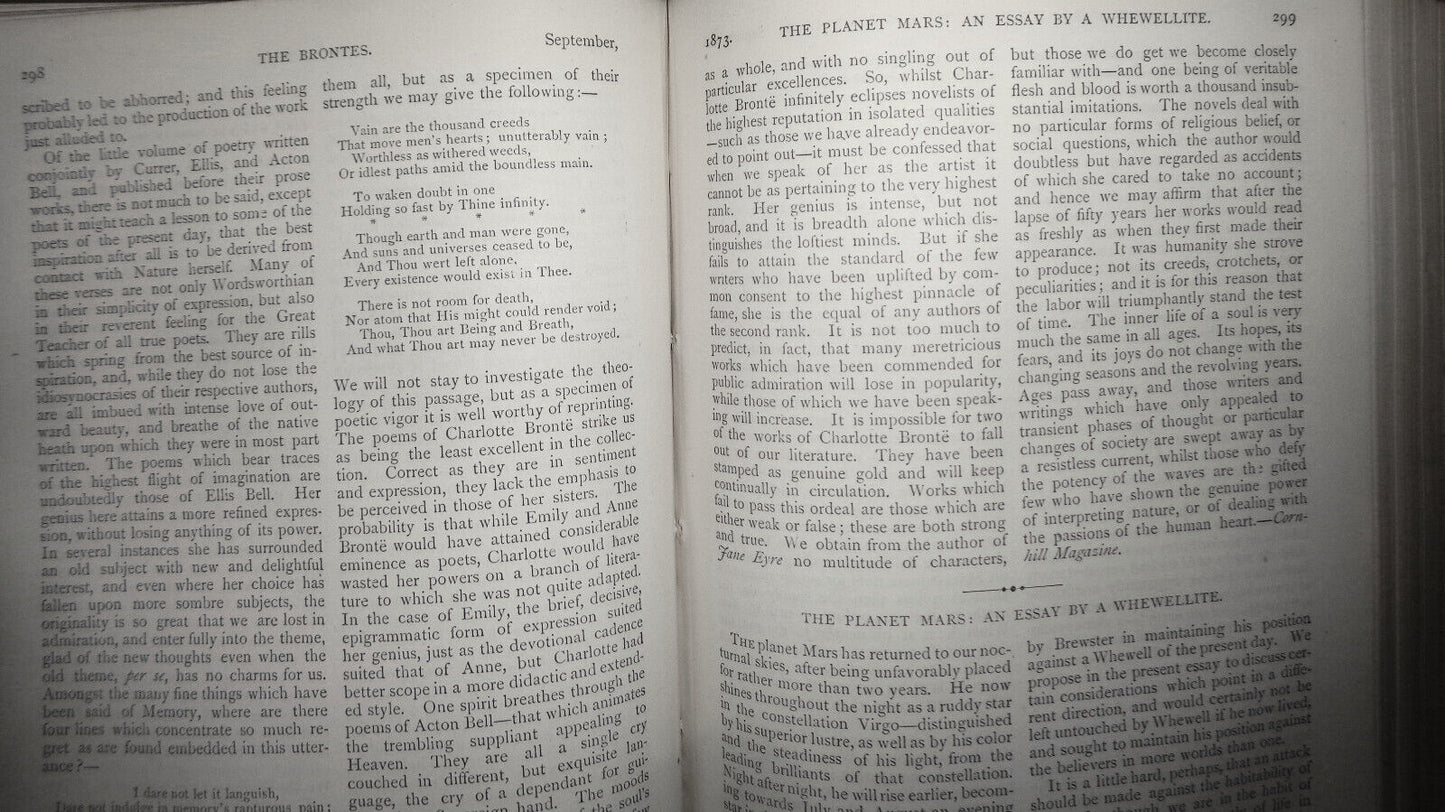 1873 The Eclectic magazine  July-Dec Vol 18 Nathaniel Hawthorne, Whittier prints