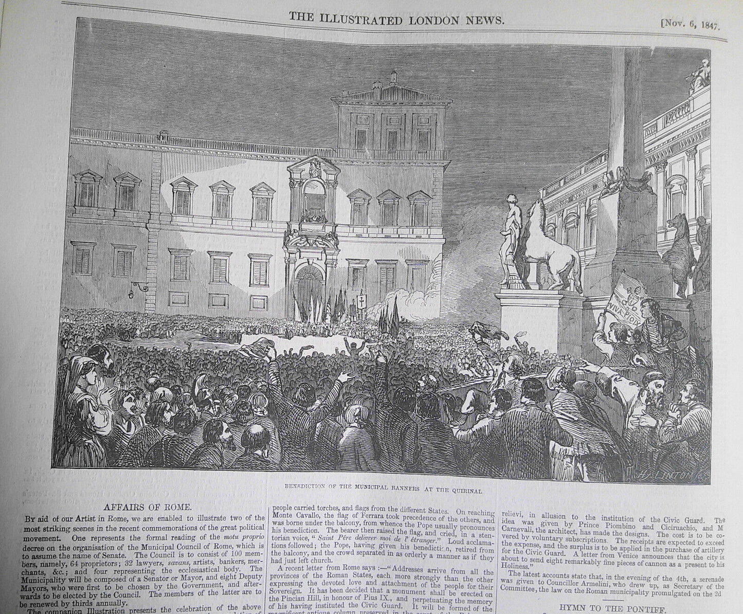 Illustrated London News Nov 6, 1847 -Switzerland Insurrection; Wanganui Conflict