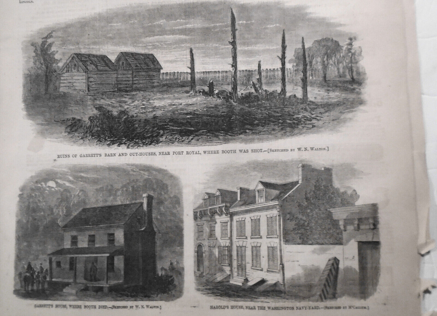 Harper's Weekly May 20, 1865. Original: Lincoln, Booth,  Blacks and the Ballot.