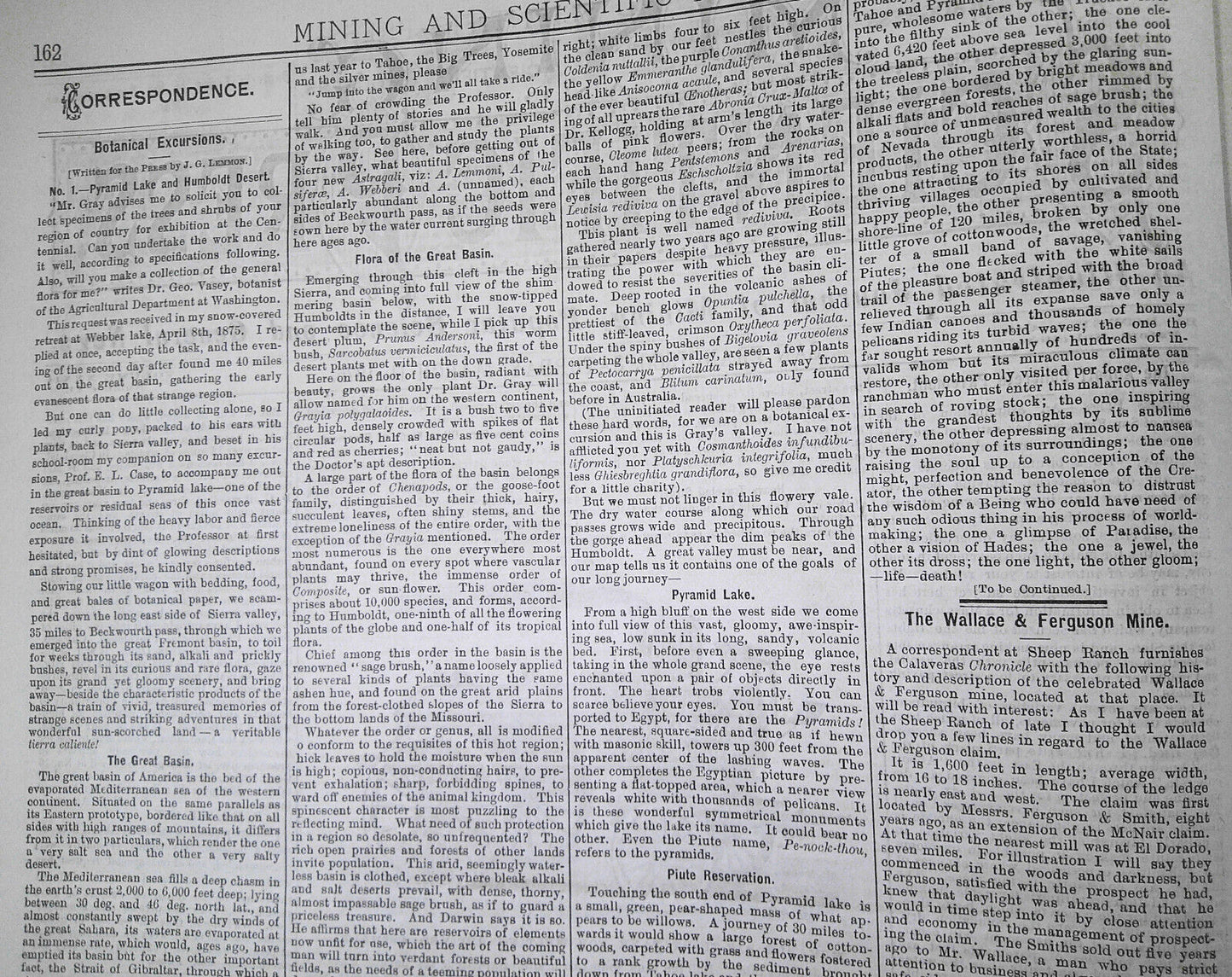 Mining and Scientific Press, March 11, 1876. Ballooning; Photo-lithography, etc