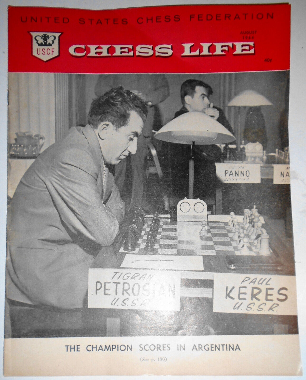 Chess Life, August 1964 : Bobby Fischer Talks Chess; Grandmasters on Fischer etc