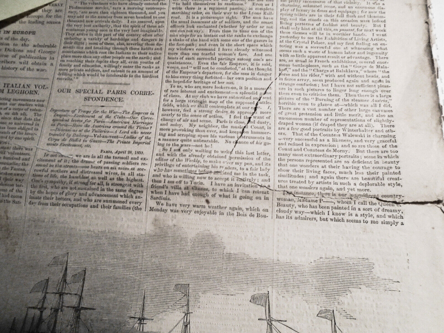 Harper's Weekly May 21, 1859 Crisis In Italy; Dickens; Sardinian Fortifications