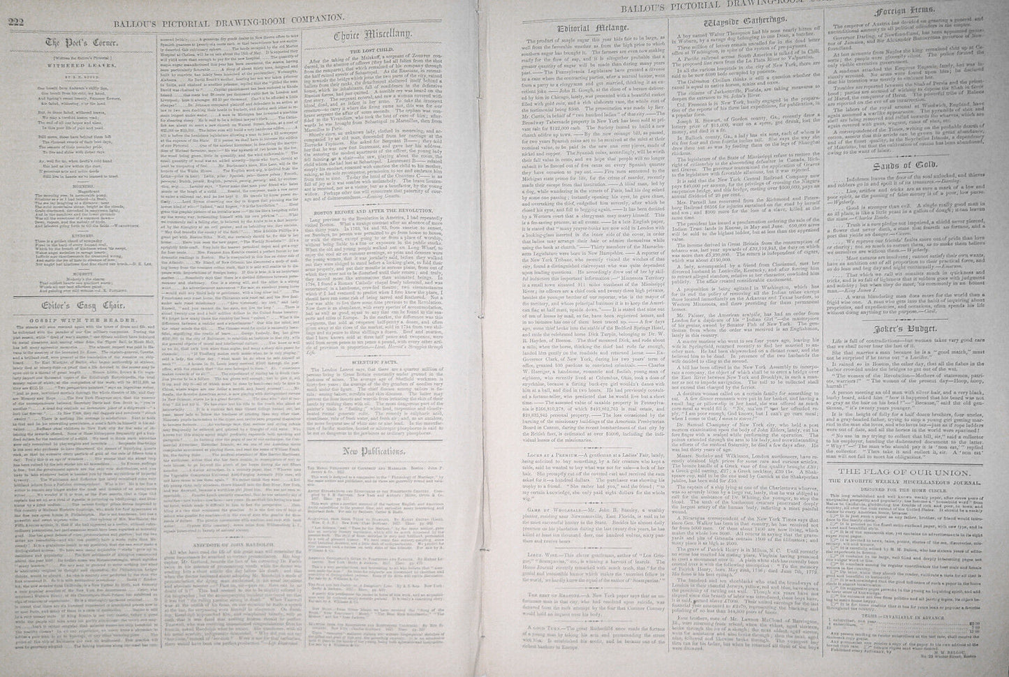 Ballou's Pictorial April 4, 1857 - Sargent's "Arctic Adventure"; Female College
