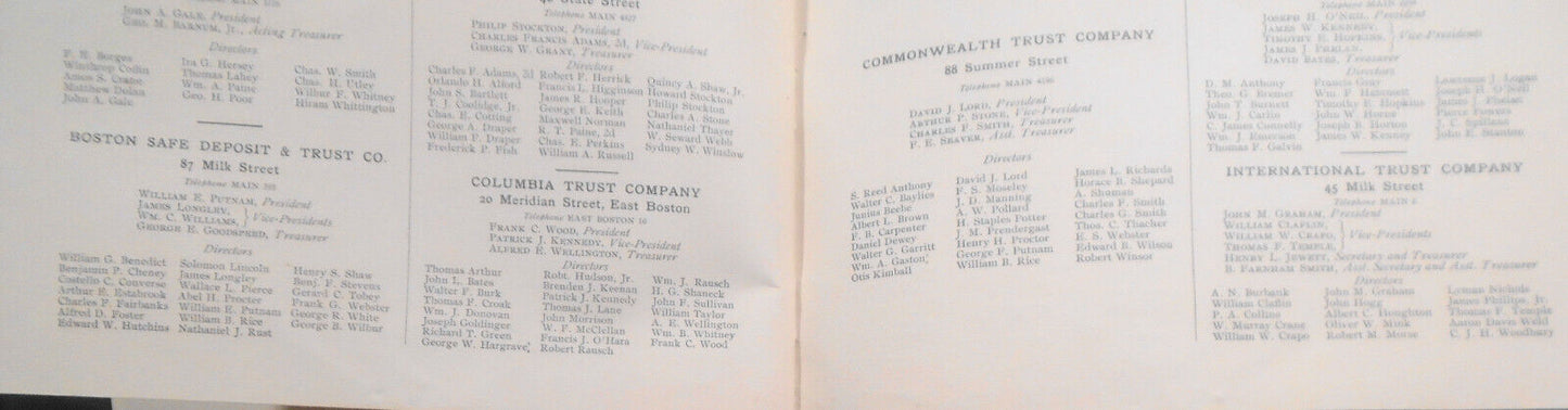 1905 Statistics of the national banks & trust companies of Boston