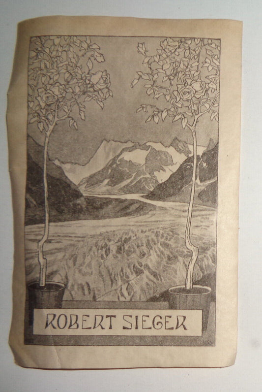 Robert Sieger Ex Libris Bookplate