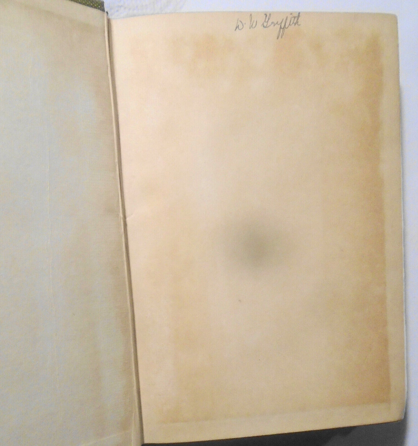 D. W. Griffith SIGNED book - An Egyptian Princess, by George Ebers