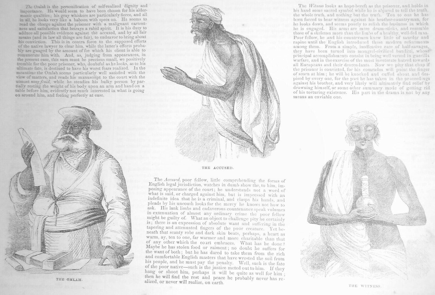 1852 Parties in a Criminal Trial in India - Print & story - Gleason's  original