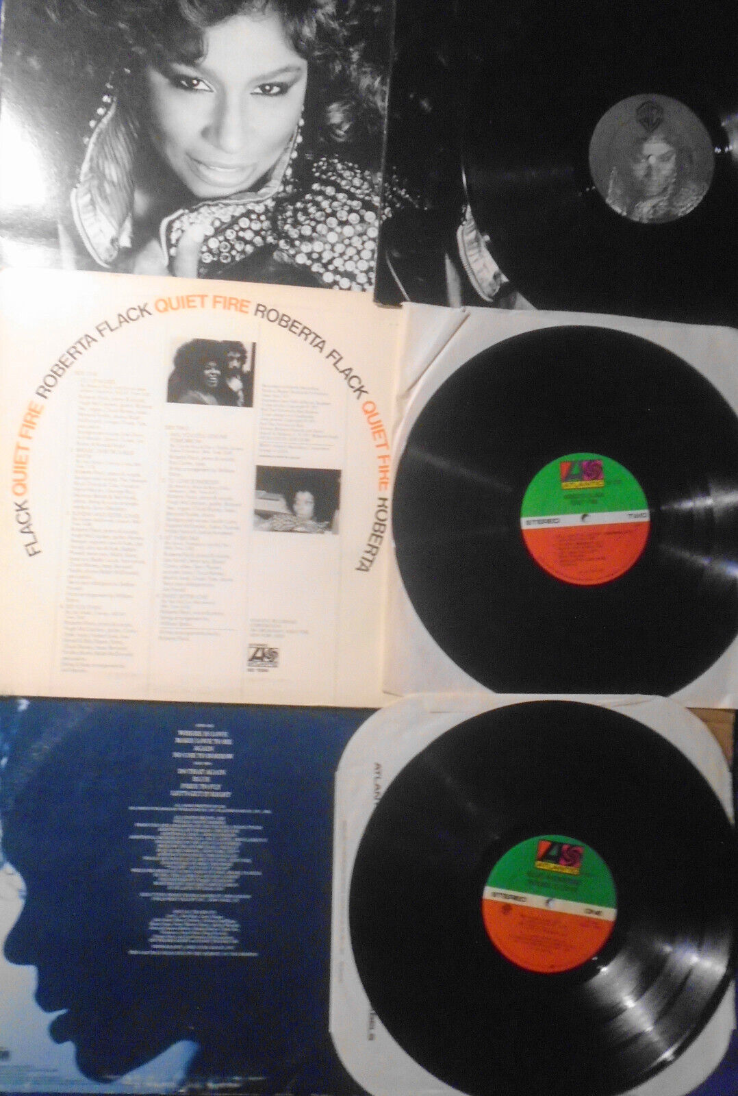 Chaka Khan, Roberta Flack, Blue Moderne - 3 vinyl LPs lot. Vintage R&B/Soul