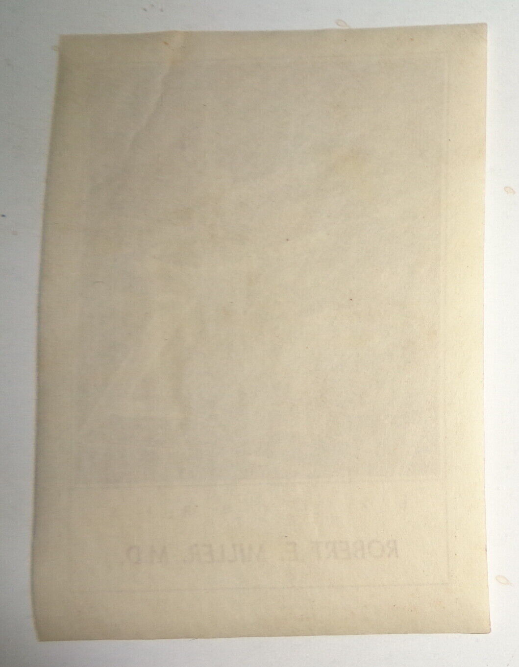 Robert E. Miller, MD - Ex Libris Bookplate