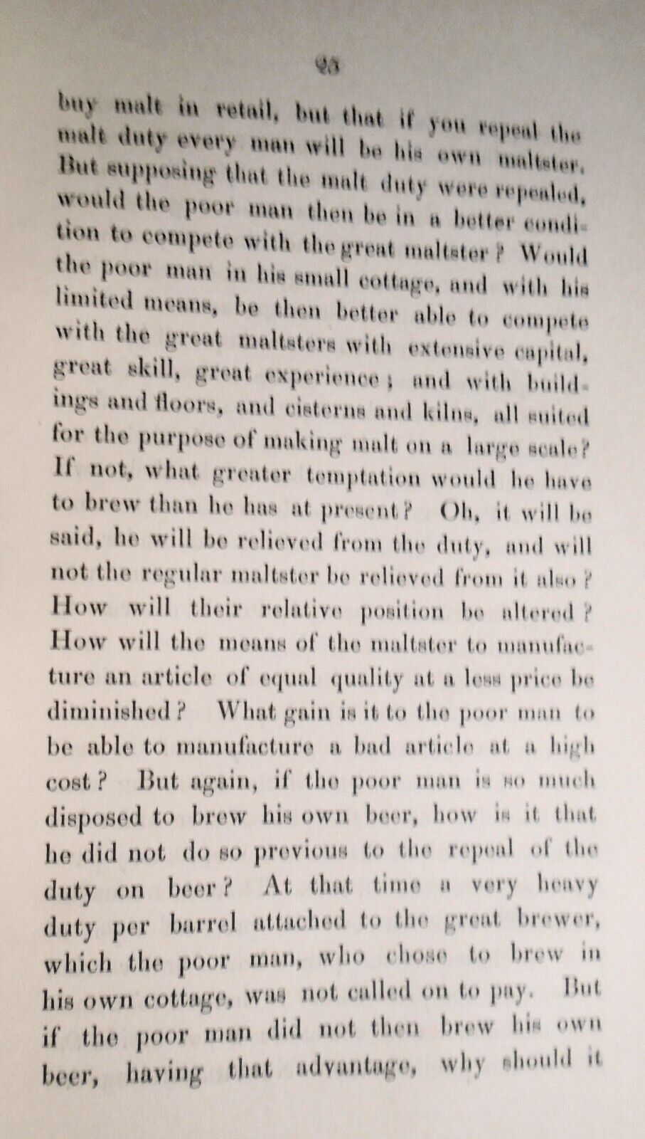 1835 Speech of Robert Peel in the House of Commons...  on repeal of the malt-tax