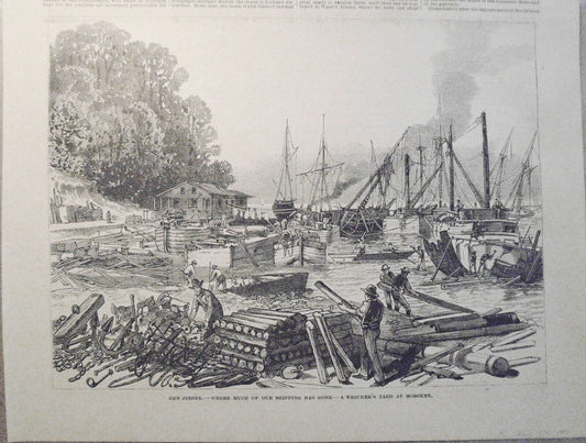 A Wrecker's Yard at Hoboken, New Jersey. Frank Leslie's, 1880
