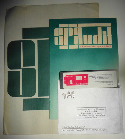 SPA Self-Audit Kit, by Software Publishers Association.  IBM 51/4 inch.