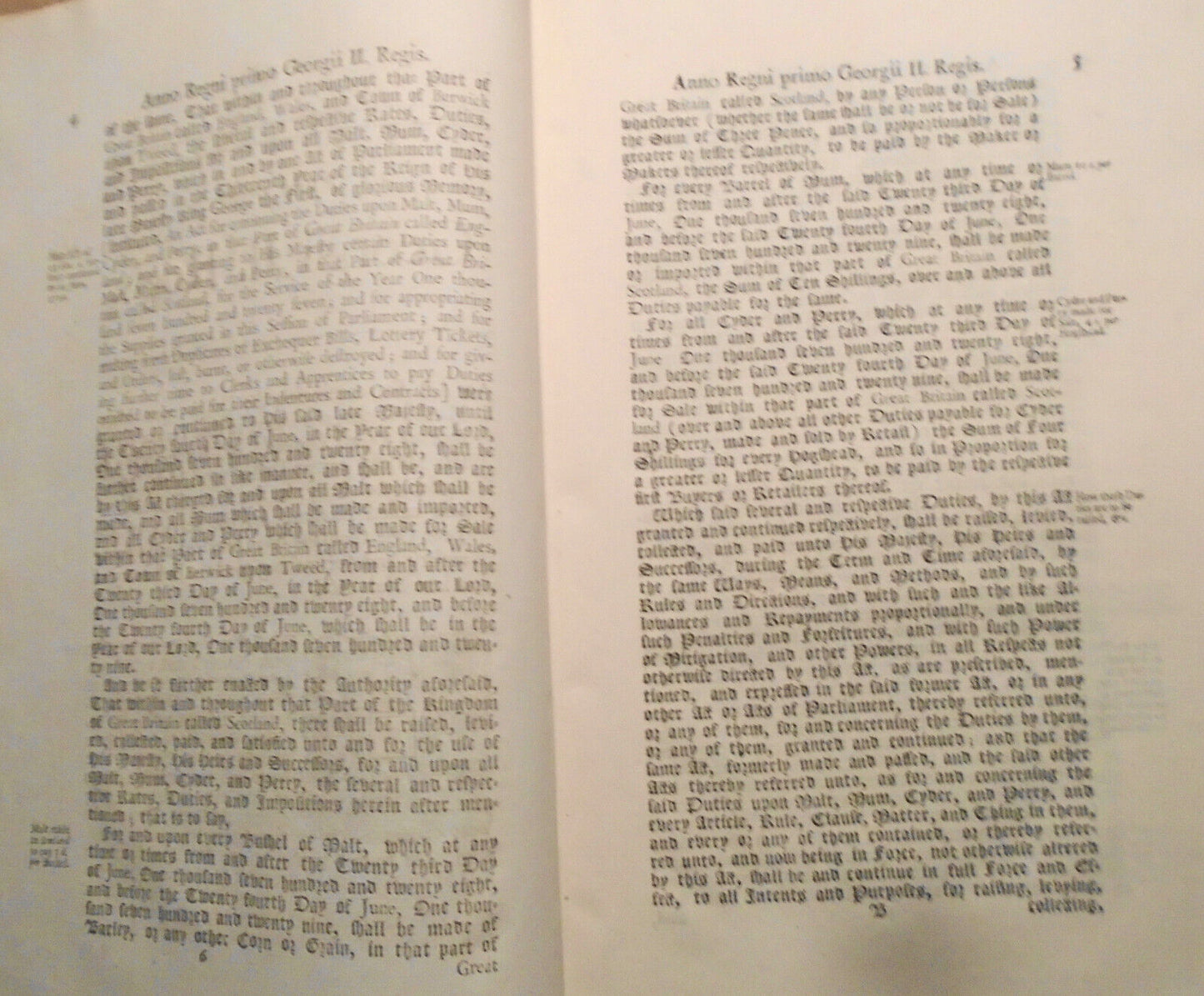 [Alcohol] 1728 King George II: An Act for continuing the duties upon malt, mum..