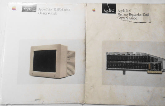 AppleColor RGB Monitor Owner's Guide (SEALED) + IIGS Memory Expansion Card Guide