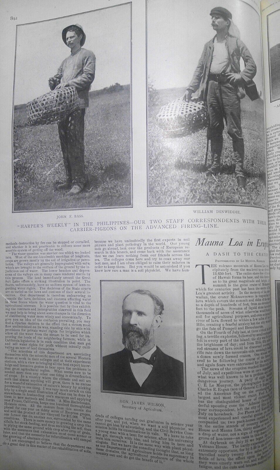 Harper's Weekly September 9, 1899. Booker T Washington on Africa; Dewey Arch etc