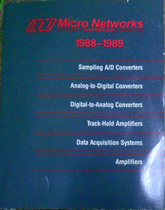 Micro Networks 1988-1989 Data conversion products catalog