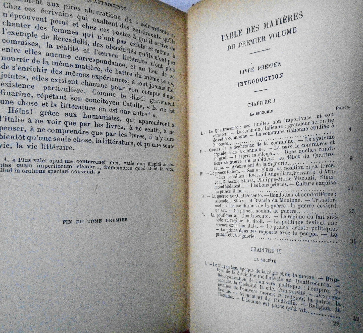 1908 Le Quattrocento: Essai sur L'Histoire Litteraire du XV Siecle Italien 2 Vol