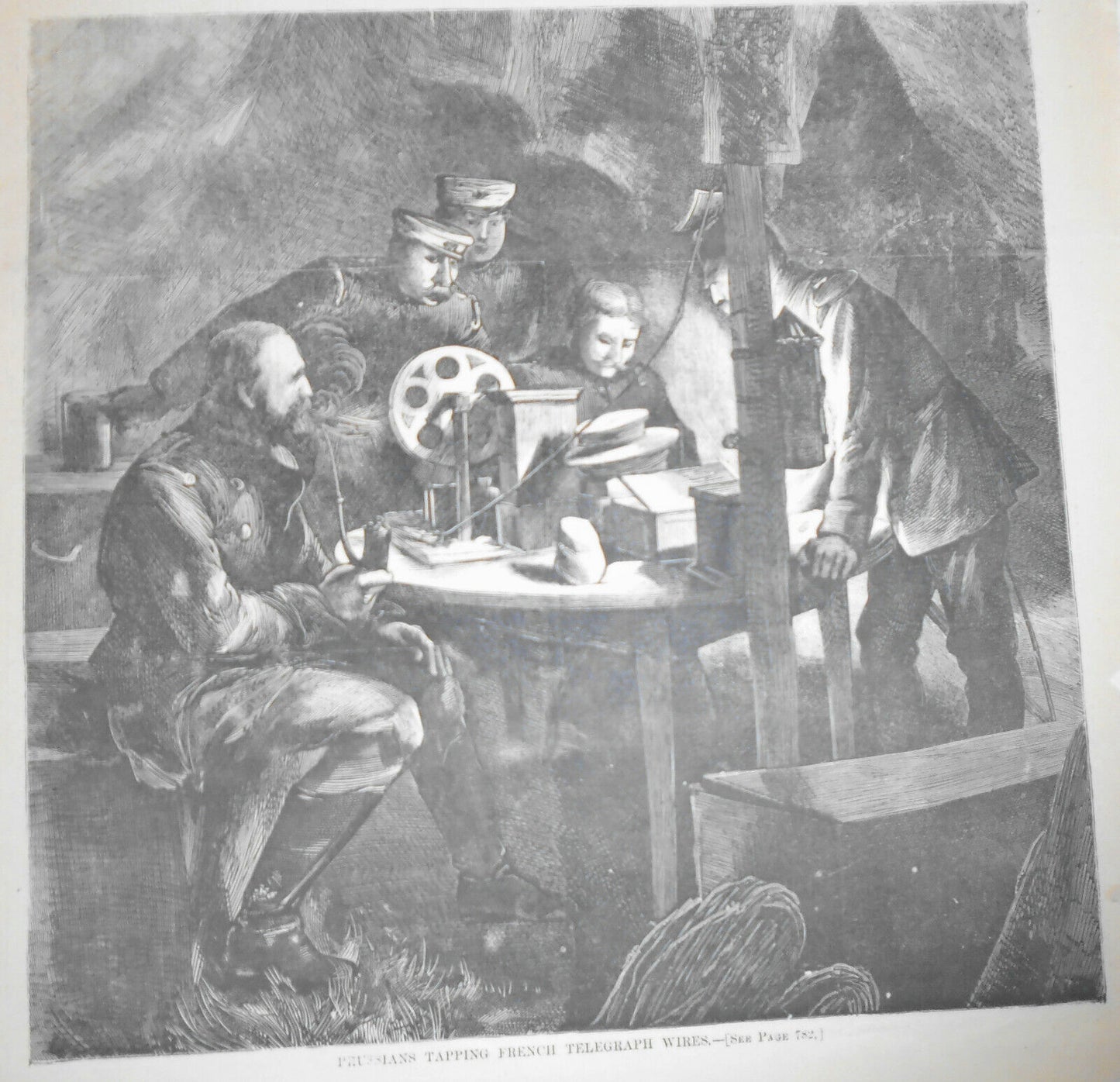 Duel Between the Prussian Gun-boat.../ Prussians Tapping... Harper's Weekly 1882