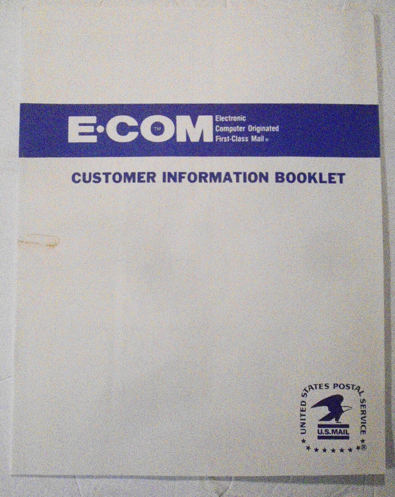 1983 E-COM, Electronic Computer Originated Mail, Promo Kit - by USPS