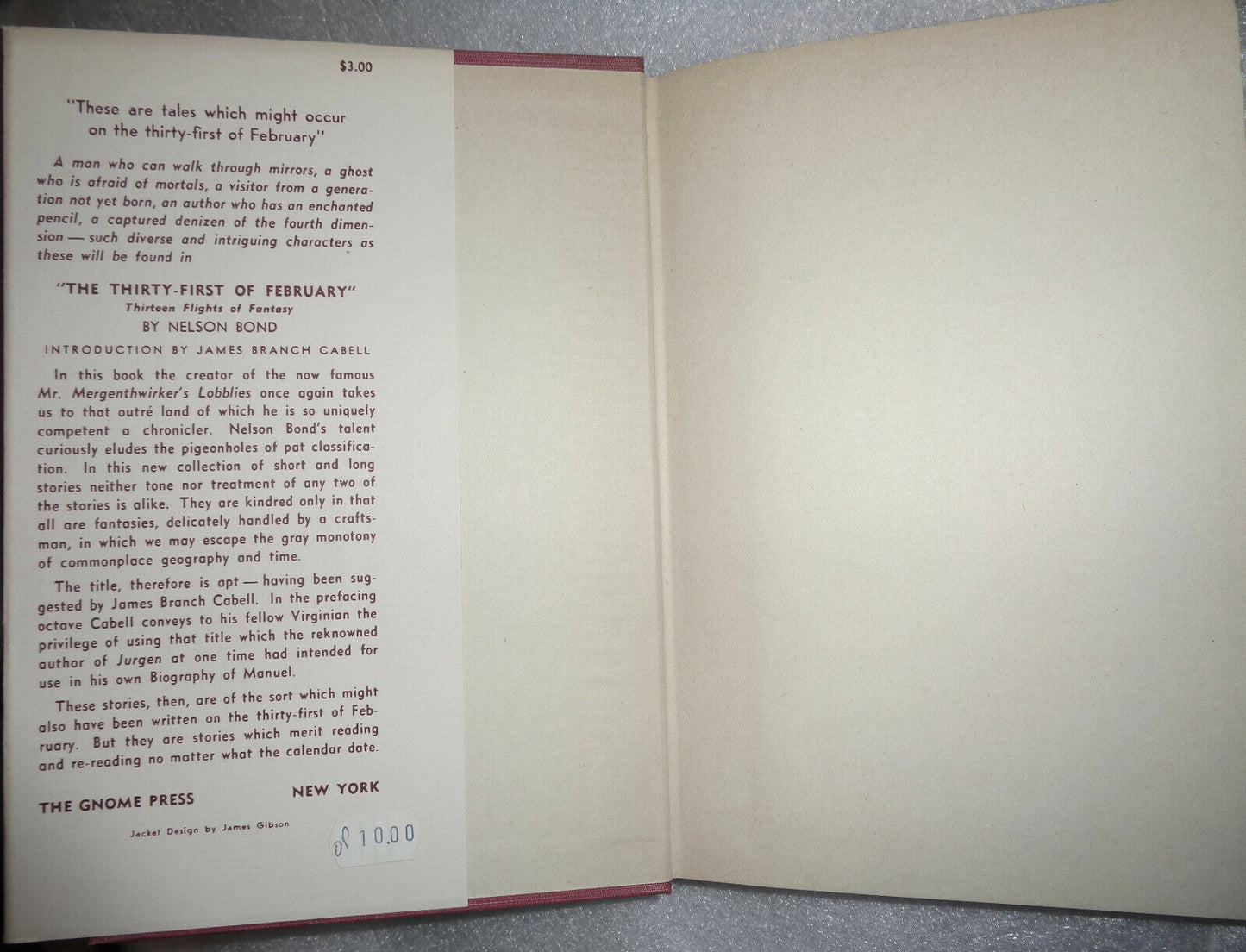 The Thirty-First Of February, by Nelson Slade Bond. First Edition, 1949 1st ptg