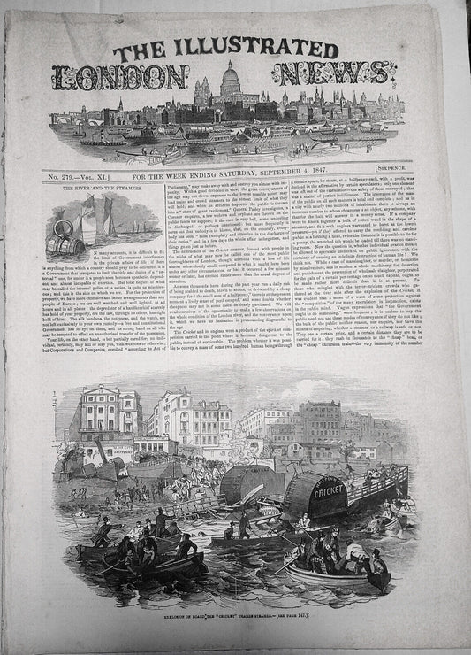 Illustrated London News, September 4, 1847 - Praslin Tragedy; Queen in Highlands