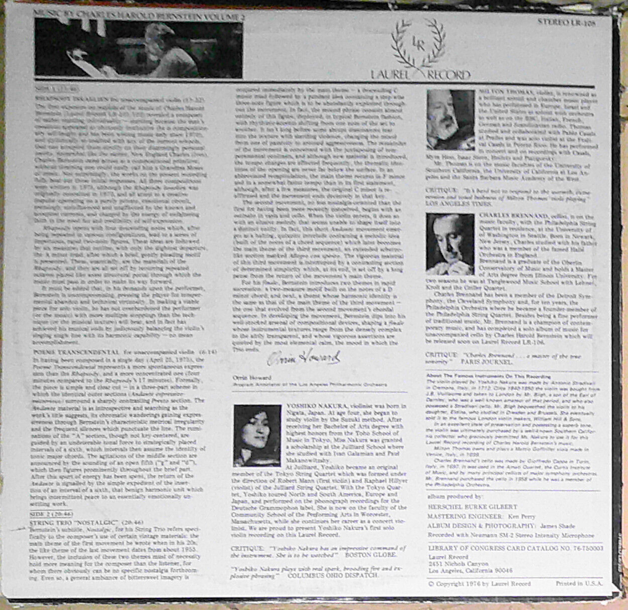 3  violin LPs lot: Yoshiko Nakura on Stradivarius; Temianka; Stuttgart Orchestra