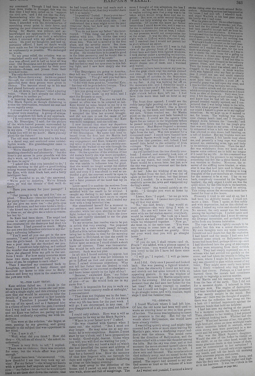 Harper's Weekly May 9, 1891. The Horse from ranch to market; Carnegie Hall; etc