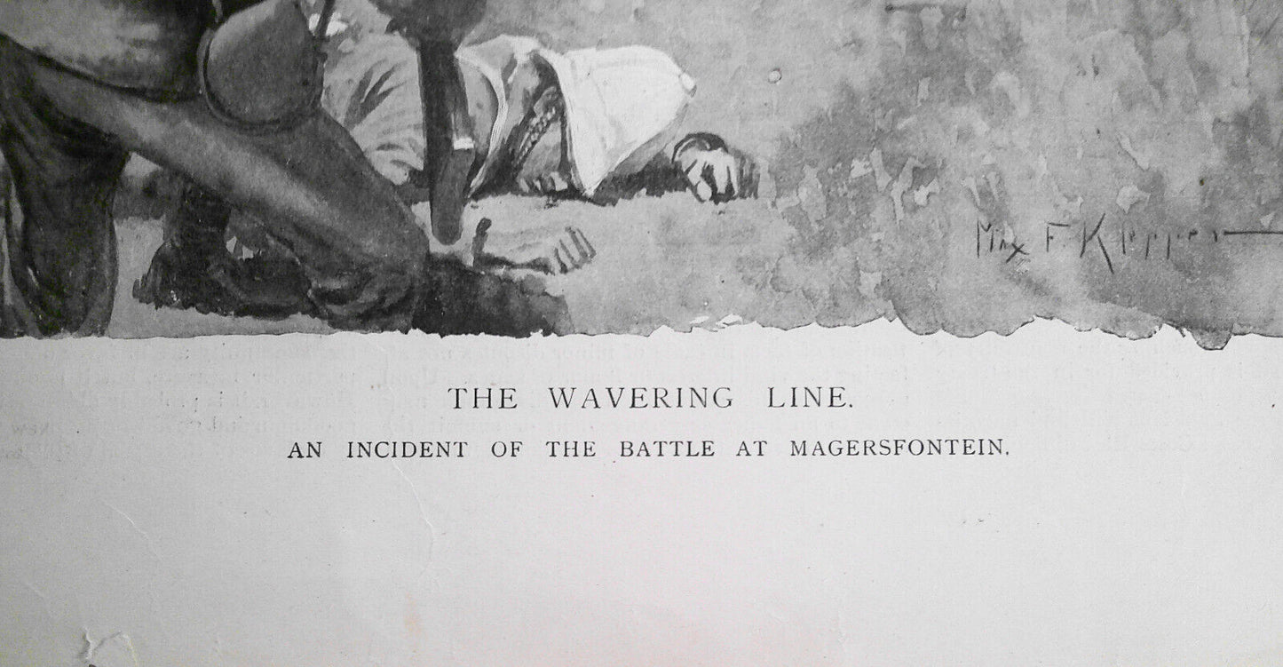 The Wavering Line: Incident at the Battle of Magersfontein. 1900 Harper's Weekly