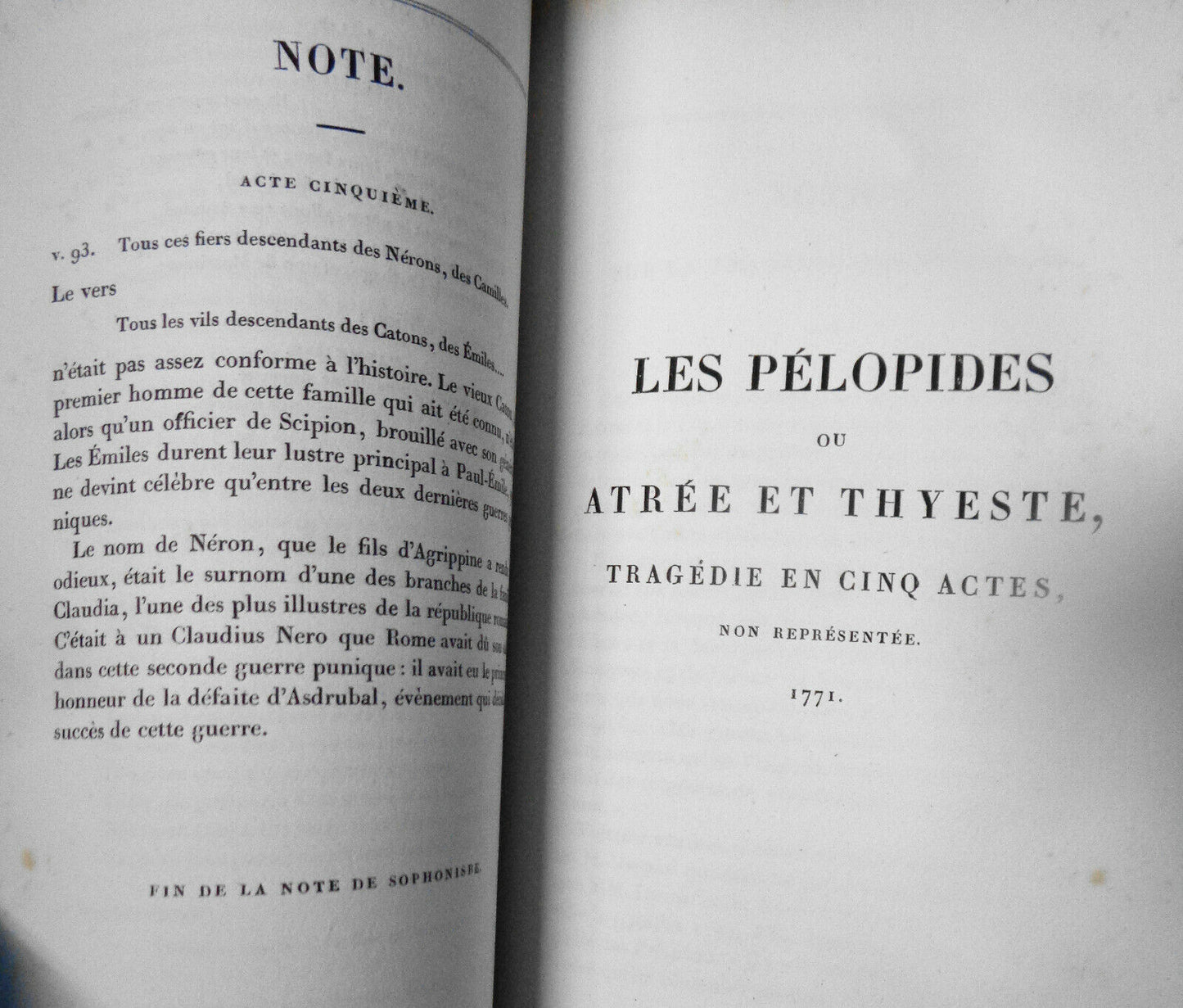 1829  - OEUVRES COMPLETES DE VOLTAIRE, TOME VIII : THEATRE, TOME VI.