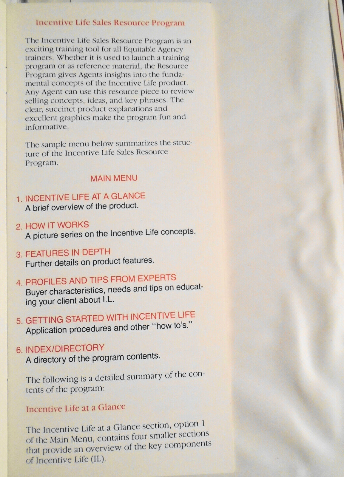 Incentive Life Sales Resource Program by Equitable 1988. IBM 5 1/4" Demo Program