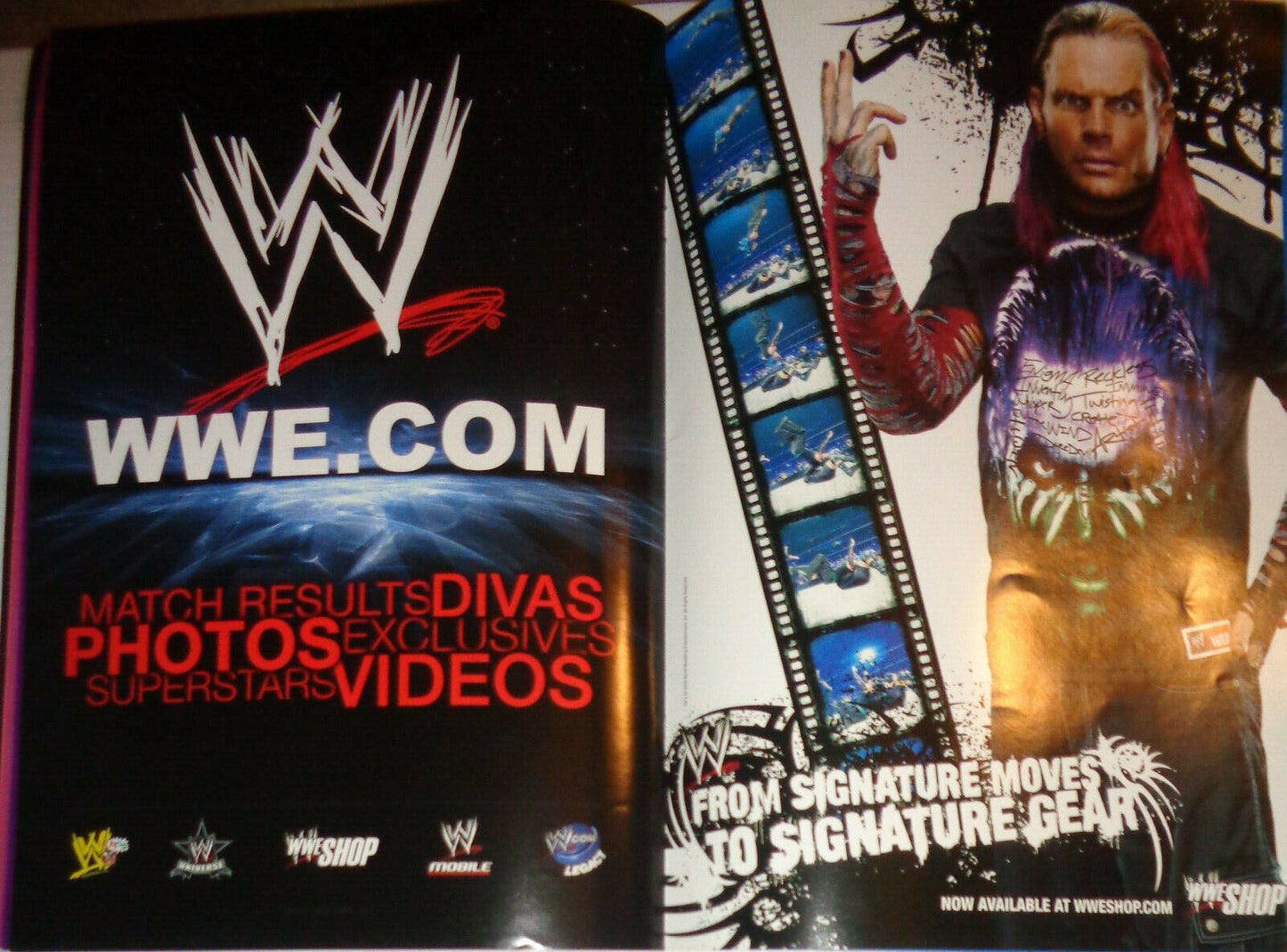 WWE Official Souvenir Program 2009 Vol 1 SIGNED by Balls Mahoney & John Morrison