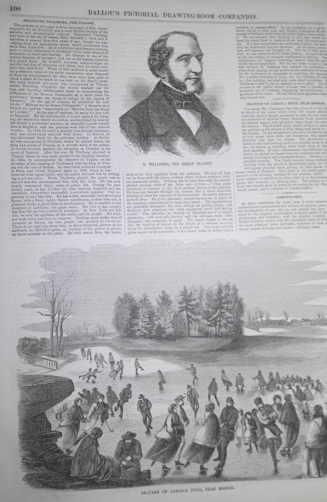 Ballou's Pictorial, February 14, 1857. Rare and Curious Birds; Tennessee; etc