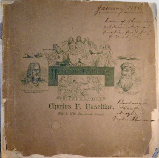 1886  Catalogue Of  Great Collection Of Paintings Belonging To Charles Haseltine