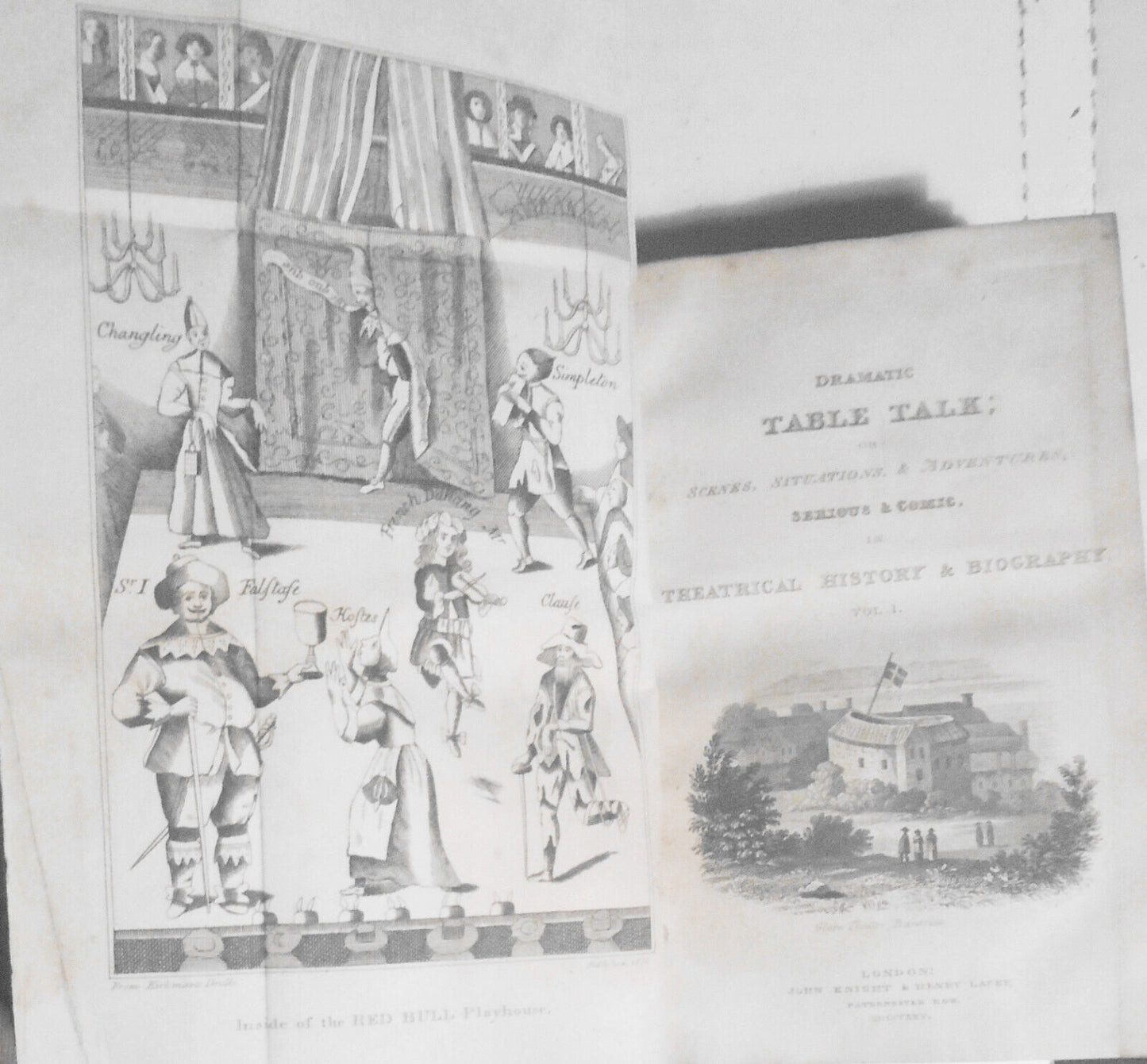 1825 Dramatic table talk : or, Scenes, situations, & adventures... 3 Volumes Set